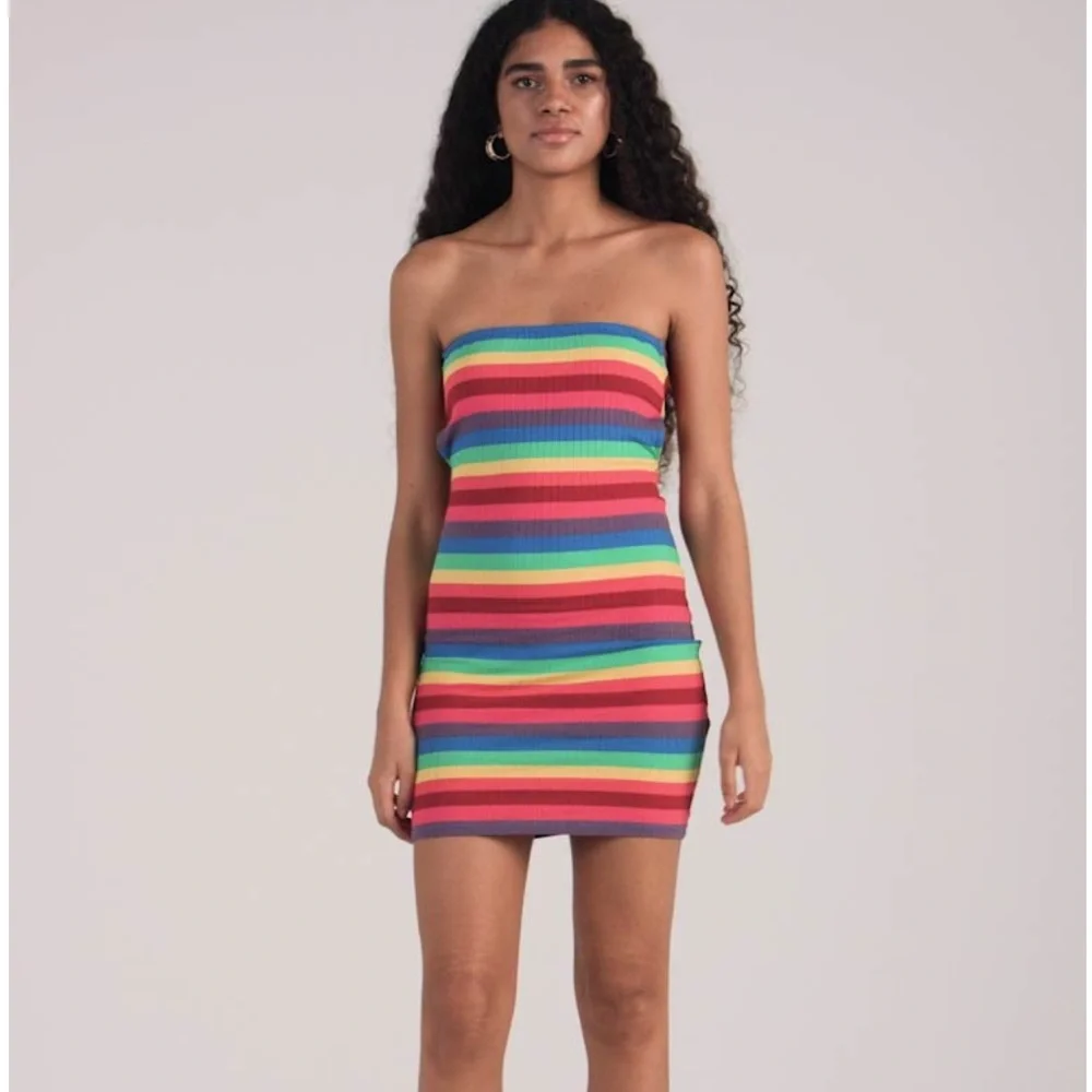 Topshop Bandeau Dress - Picture 2 of 13